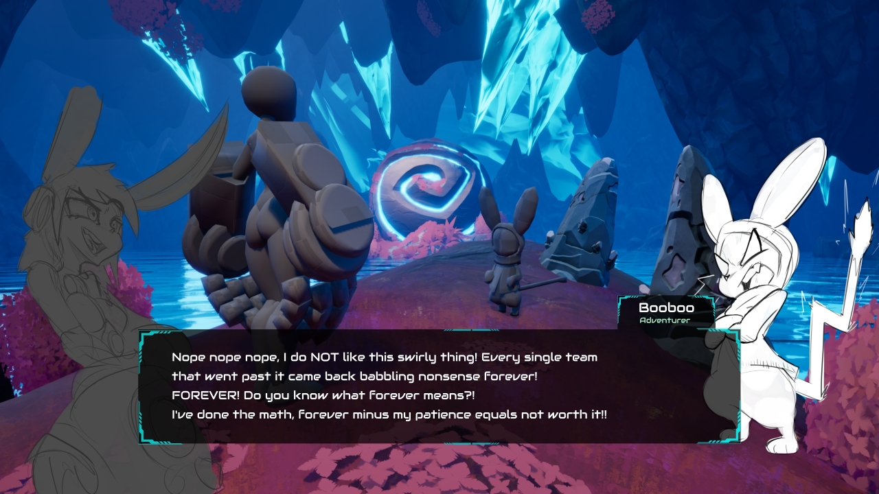 Crystal Ocean dialogue scene